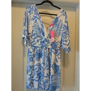 Lilly Pulitzer NWT - Parigi Skort Romper - Resort White - Glisten In The Sun - L